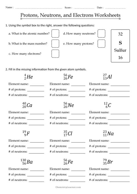 protons neutrons electrons practice worksheet|(PDF) MIDDLE SCHOOL CHEMISTRY .